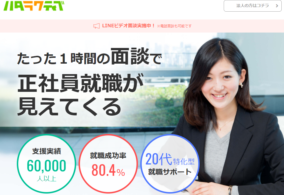 20代人生やり直す ハタラクティブ